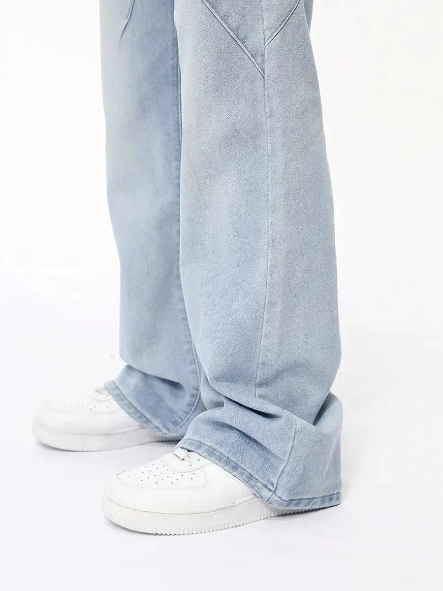 Japanese Brand Retro loose patchwork flared denim shorts Size US 32 / EU 48 - 2 Thumbnail