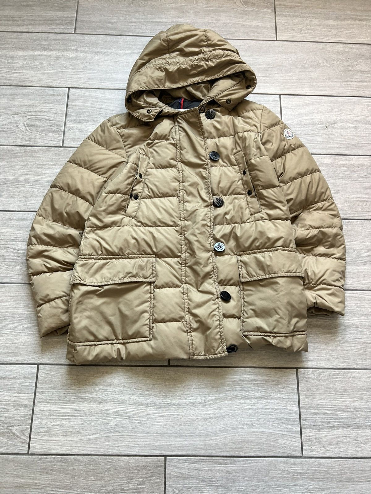 Moncler Moncler Puffer Jacket Beige Womens Size US L / EU 52-54 / 3 - 2 Thumbnail
