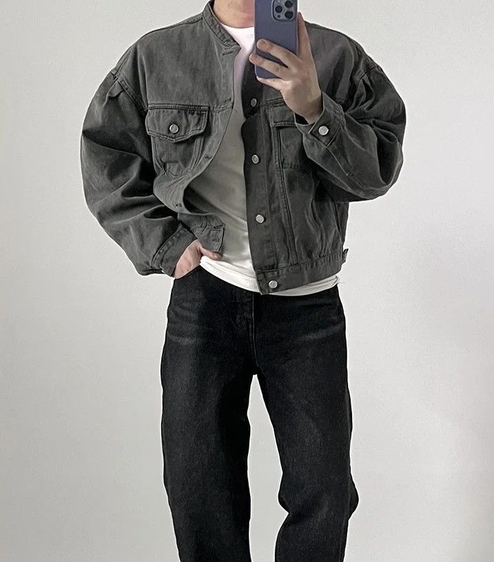Japanese Brand × Vintage Denim Casual with Pockets hip-hop bomber jacket y2k 90’s Size US L / EU 52-54 / 3 - 1 Thumbnail