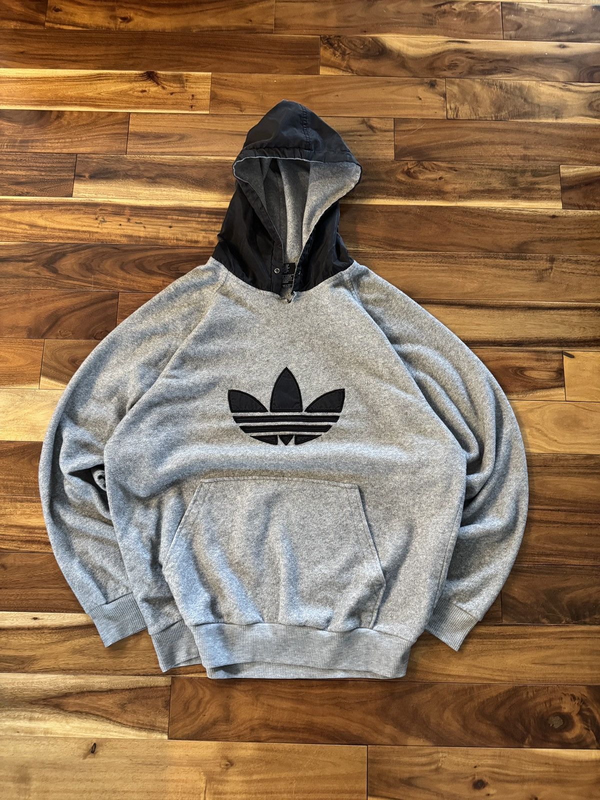 Adidas × Vintage Vintage adidas fleece hoodie Size US M / EU 48-50 / 2 - 1 Thumbnail
