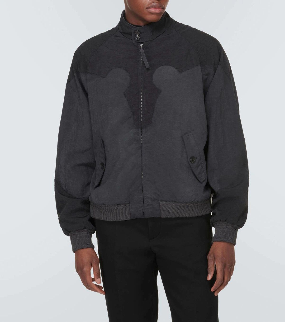 Maison Margiela MAISON MARGIELA Navy Stand Collar Bomber Jacket Size US L / EU 52-54 / 3 - 13 Thumbnail