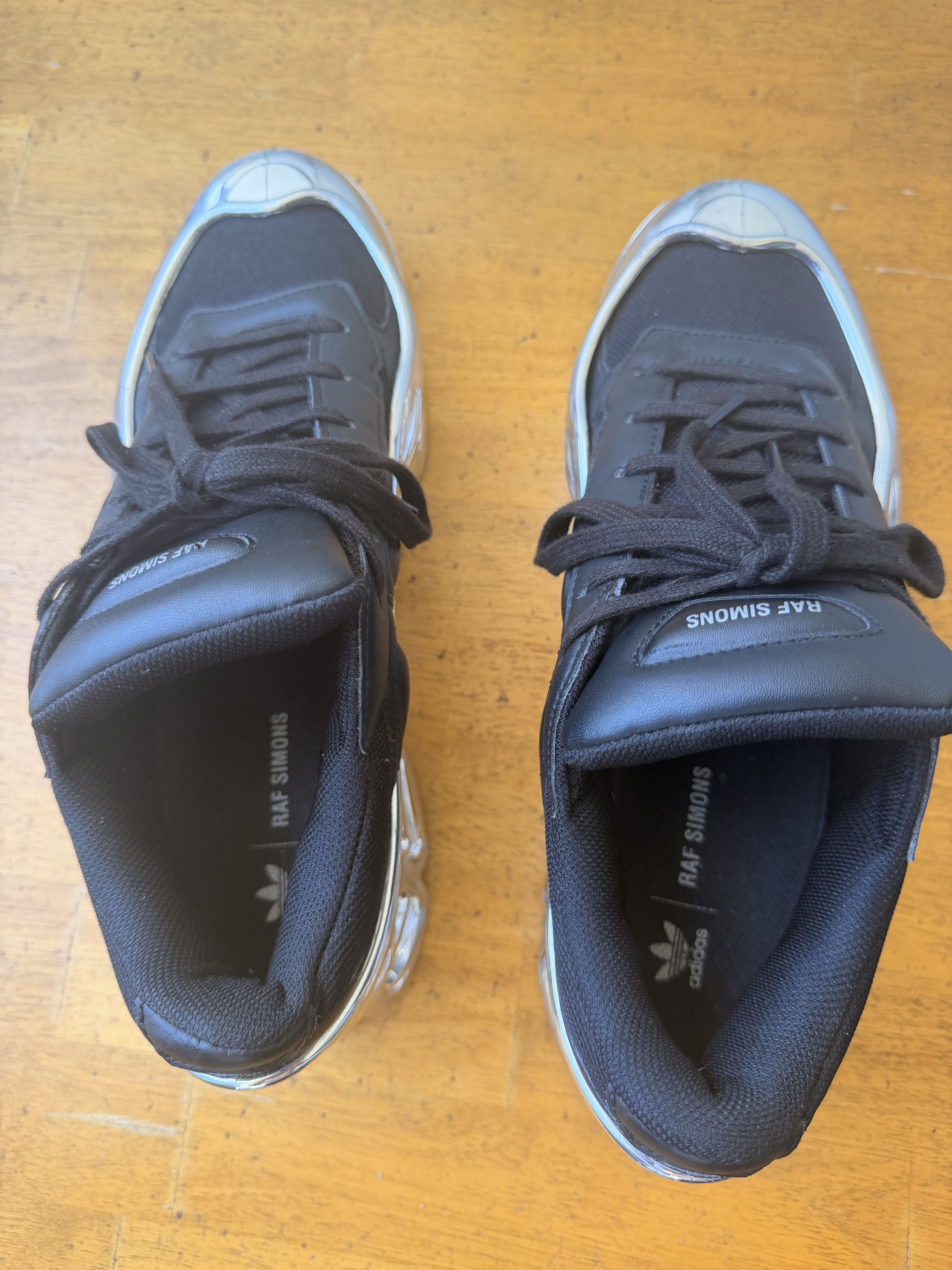 Adidas × Raf Simons Adidas x Raf Simons Ozweego Mirrored Black Silver Size US 10 / EU 43 - 8 Thumbnail