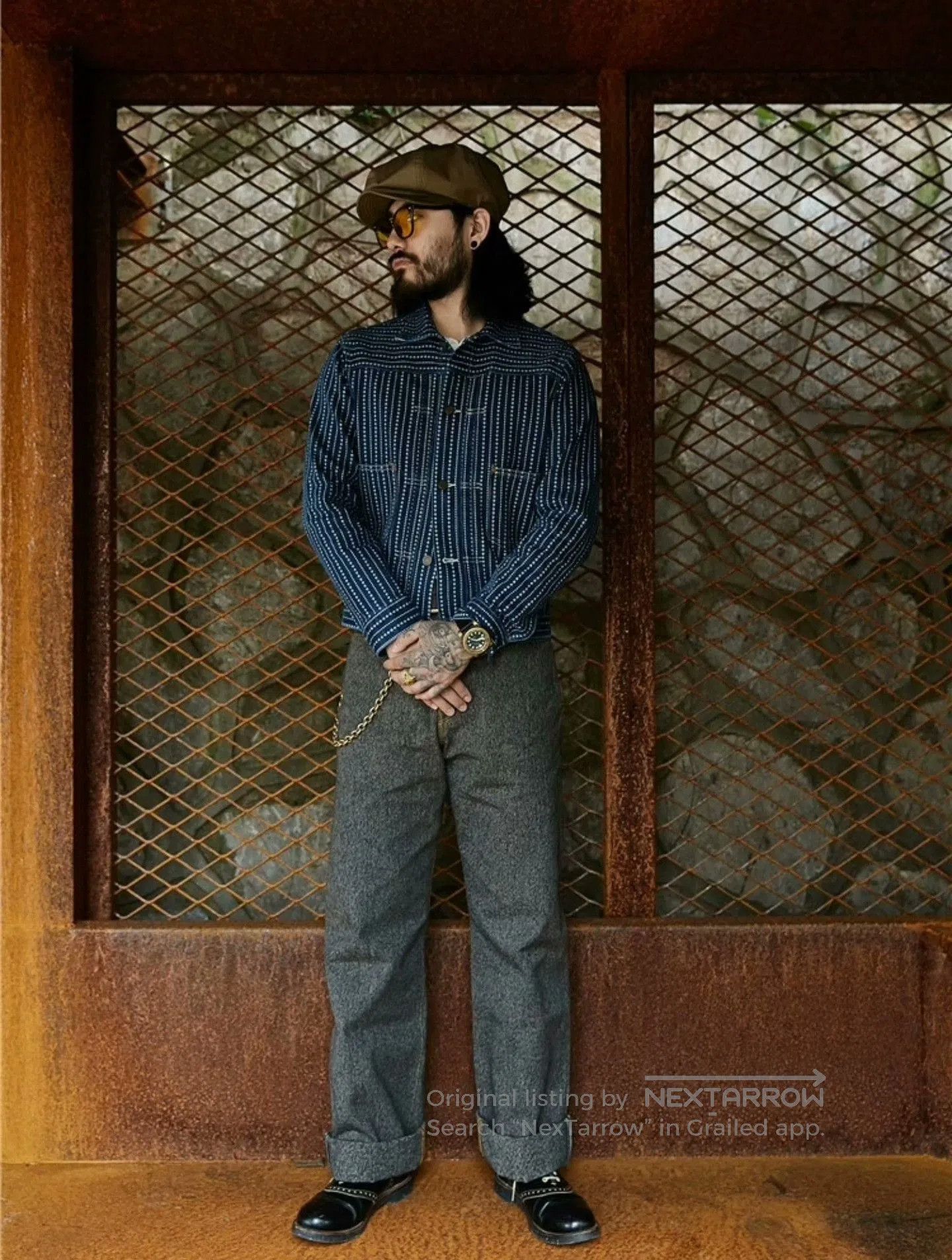 Mastercraft Union Labour Union Vintage High-Waist Wide-Leg Pants. Size US 30 / EU 46 - 2 Thumbnail