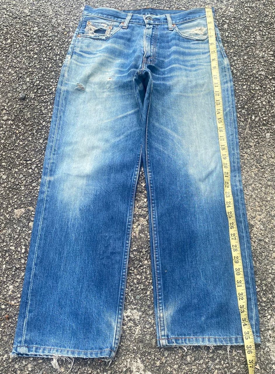 Levi's Vintage 90s Levis 502 Distressed Denim Kurt Cobain Style Size US 31 - 3 Thumbnail