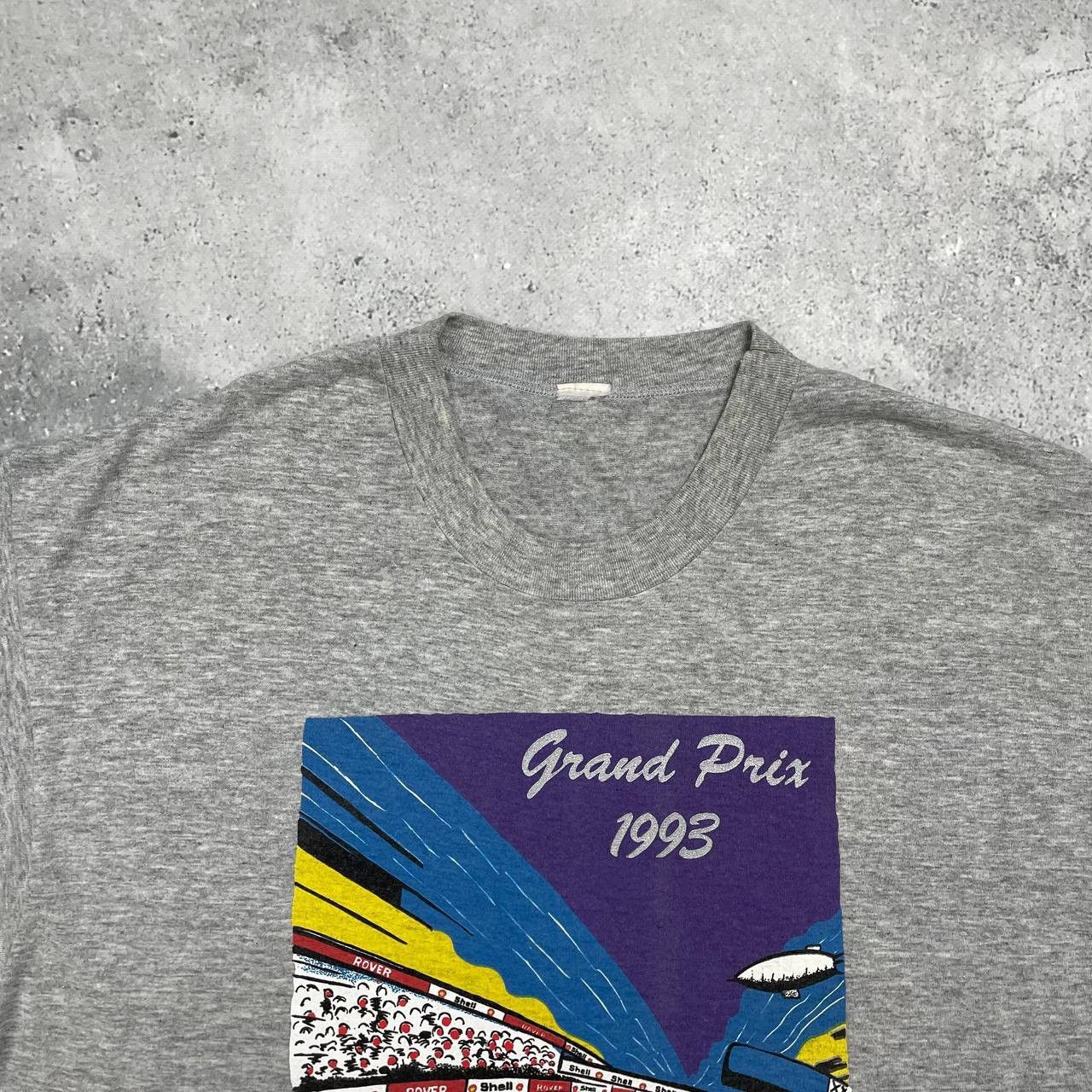 Vintage Vintage 1993 Grand Prix Sega Racing T Shirt Gray Size XL Size US XL / EU 56 / 4 - 6 Thumbnail