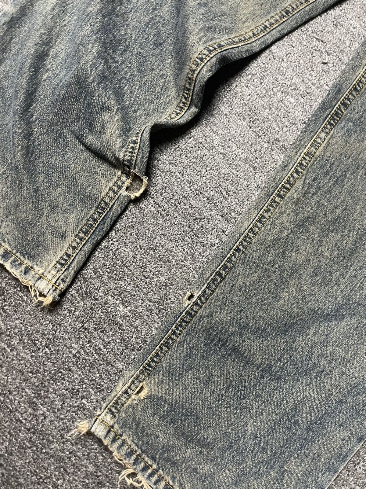 Japanese Brand × Vintage Vintage SAVIER Wash Selvedge Jeans (91) Size US 33 - 6 Thumbnail