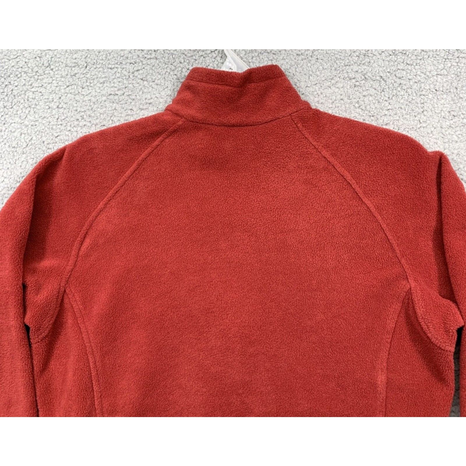 Vintage Columbia Fleece Jacket Womens Full Zip M Orange/Red Zip Pockets Side Pull Cords Size M / US 6-8 / IT 42-44 - 5 Thumbnail