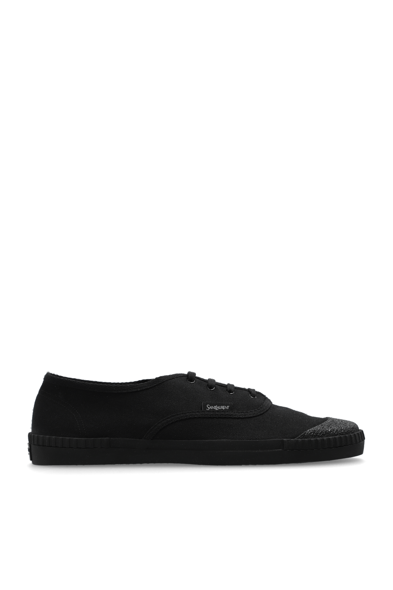 Saint Laurent Paris o1la1rc1a0526 776199 Wes Low-Top Sneakers in Canvas in Black Size US 10 / EU 43 - 1 Thumbnail