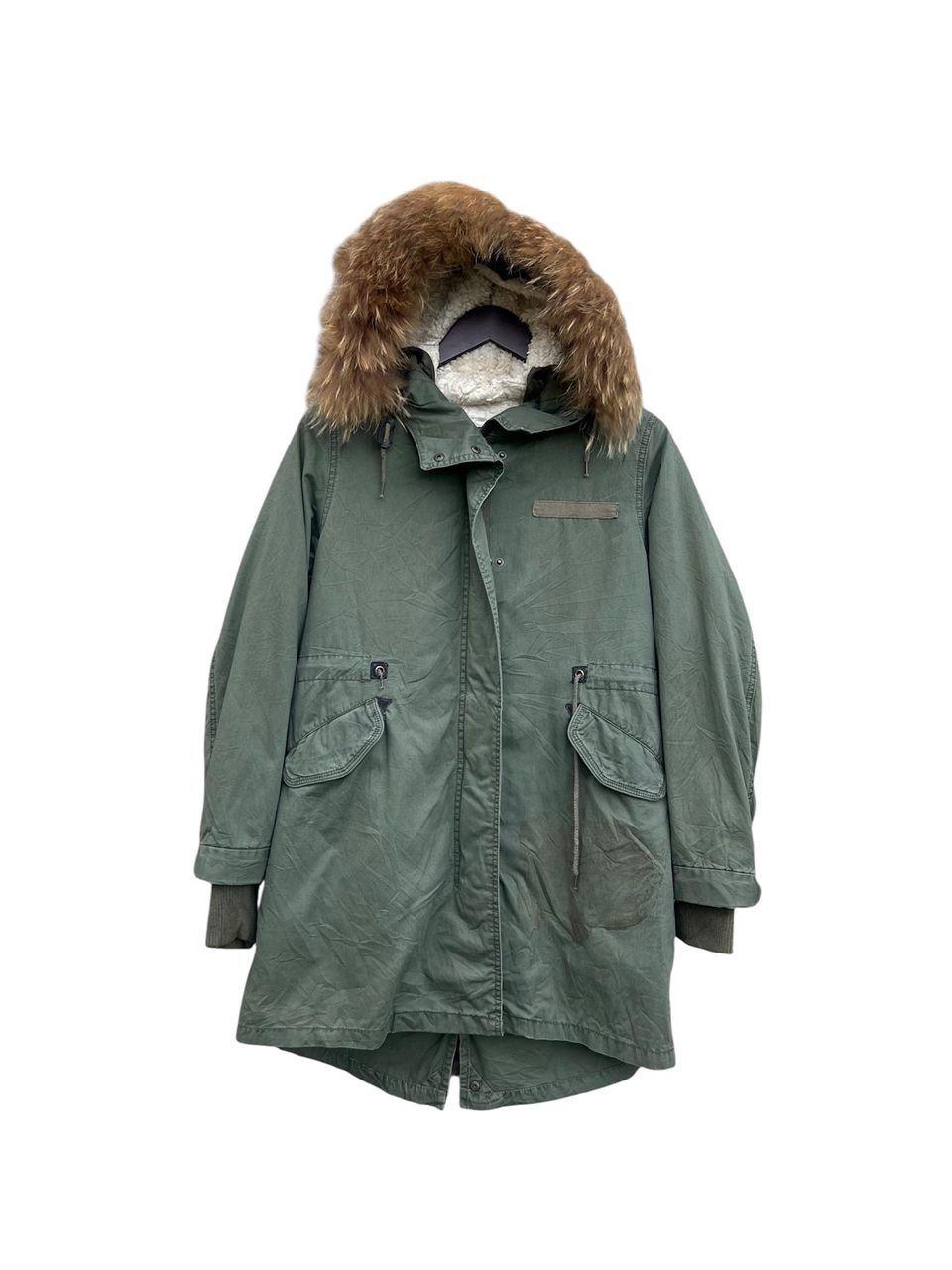 Japanese Brand M65 Fishtail Parkas With Fur Hoodie For Women Size M / US 6-8 / IT 42-44 - 1 Thumbnail