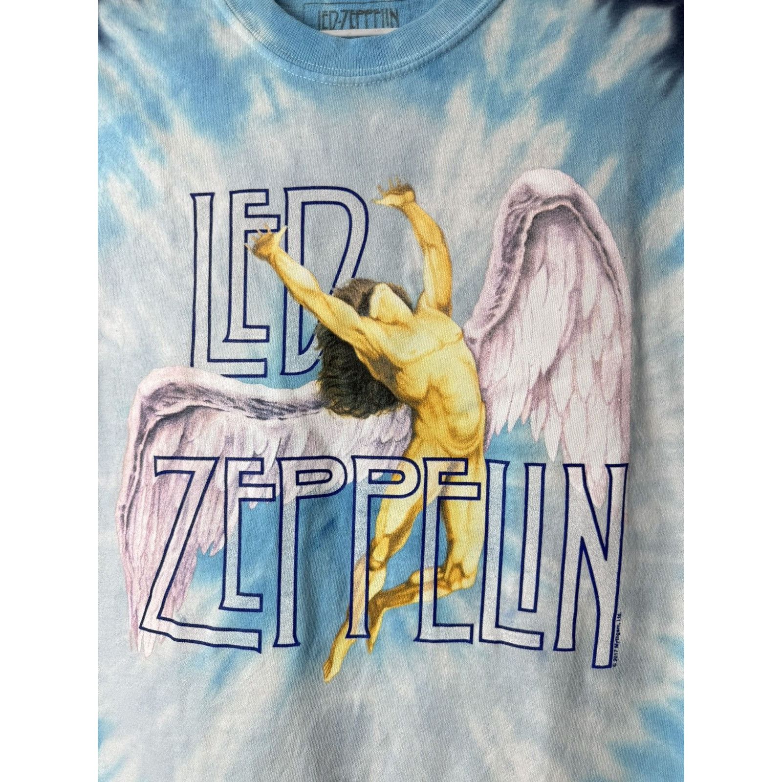 Led Zeppelin Vintage Led Zeppelin Band T Shirt Tie Dye Liquid Blue Size US S / EU 44-46 / 1 - 2 Thumbnail
