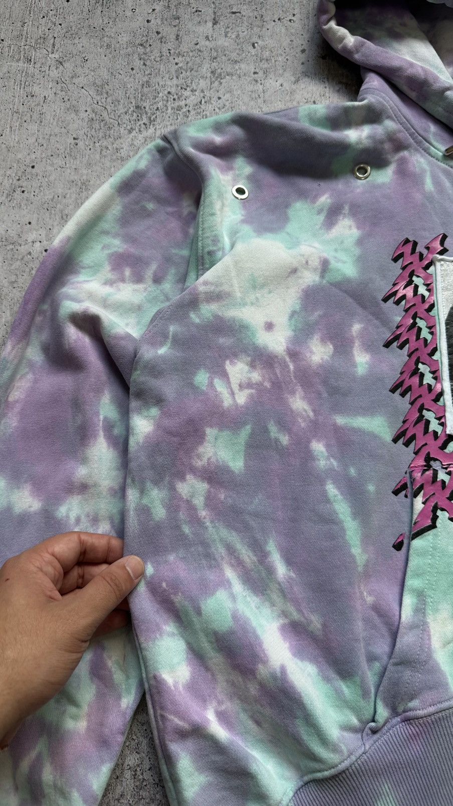 Diesel DIESEL HOOK TIE-DYE OVERSIZED HOODIE Size XS / US 0-2 / IT 36-38 - 4 Thumbnail