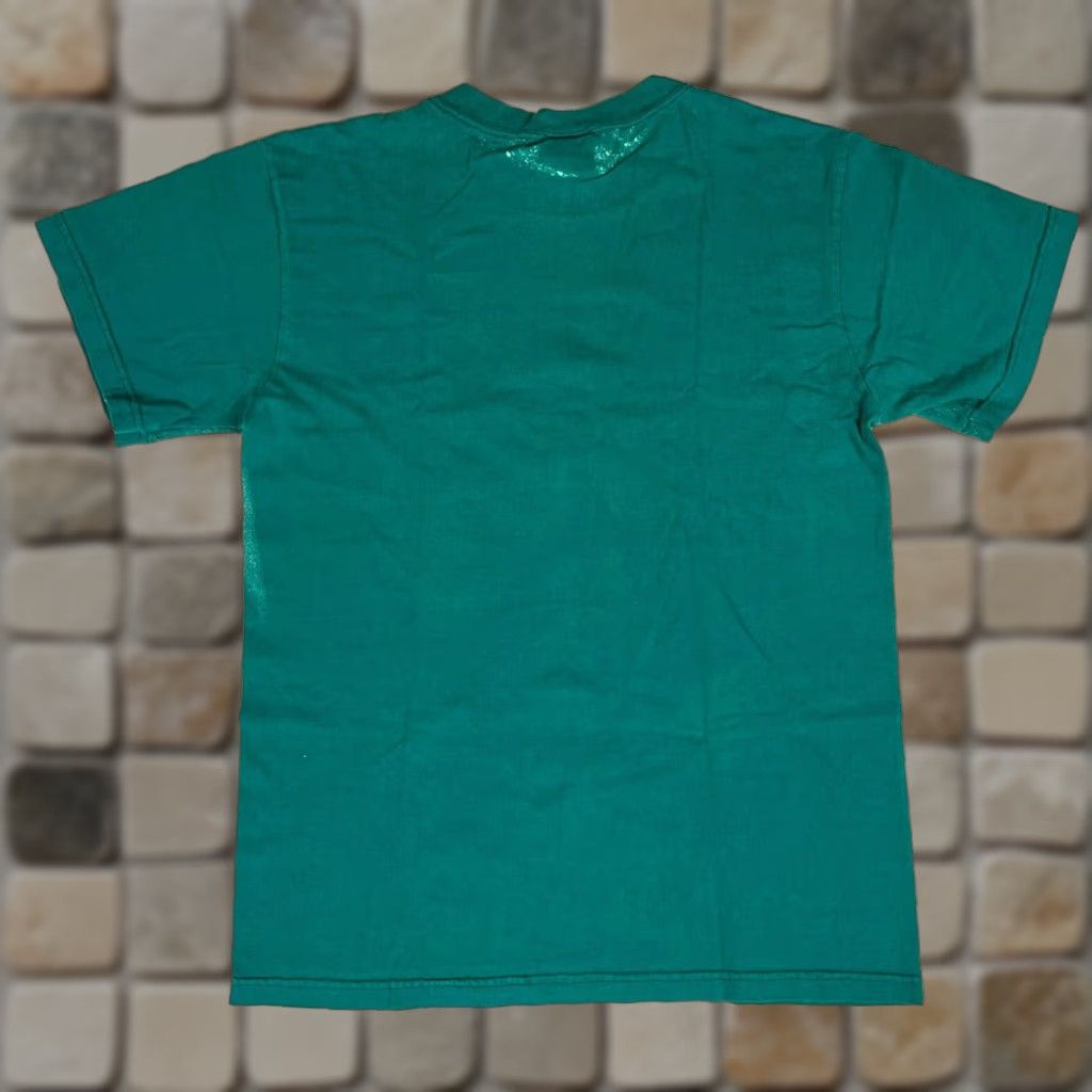 Vintage VINTAGE Gear For Sports Unisex Adults T-Shirt Crew Neck Short Sleeve 90s Peace Sign Green 100% Cotton Sz S Made in USA Men's/Womens Size US S / EU 44-46 / 1 - 1 Thumbnail