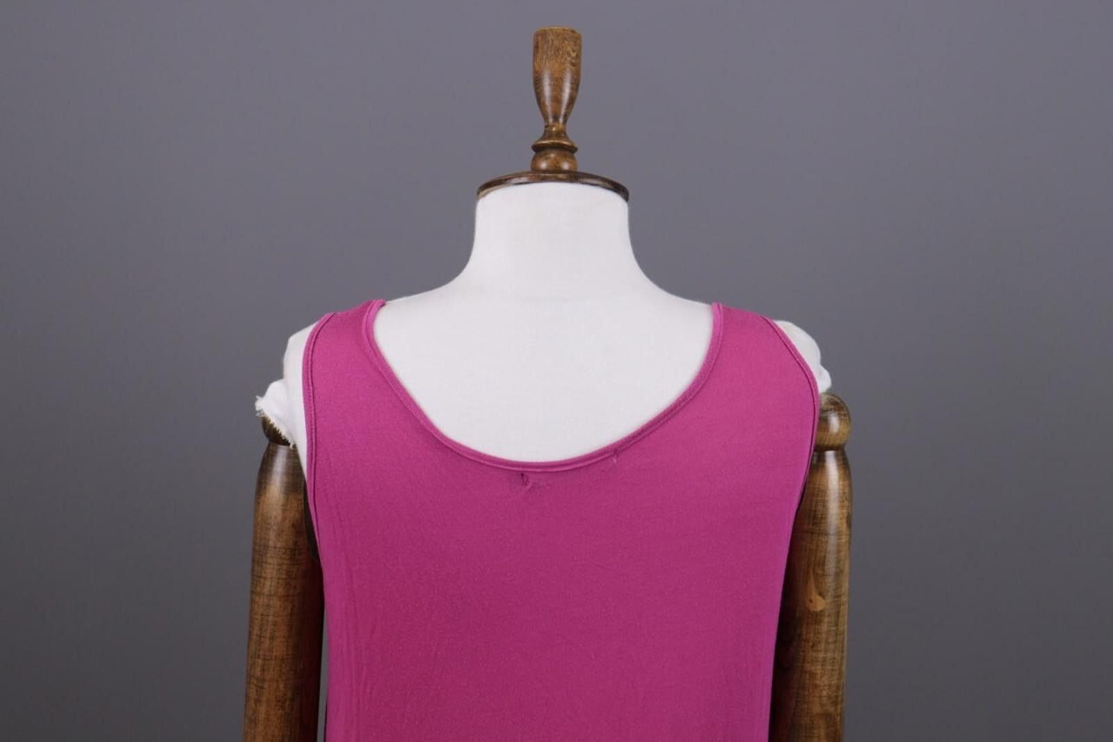 Designer Gudrun Sjödén Pink Scoop Regular Fit Stretch Tank Dress Sz M Size M / US 6-8 / IT 42-44 - 7 Thumbnail
