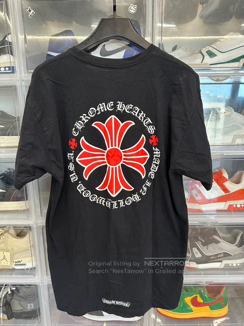 Chrome Hearts CHROME HEARTS Size XL Sanskrit circle red cross flower blac Size US XL / EU 56 / 4 - 3 Thumbnail