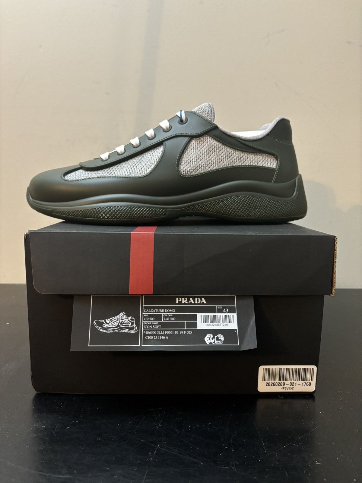 Prada Prada America’s Cup Soft Rubber Dark Green Size US 10 / EU 43 - 9 Thumbnail