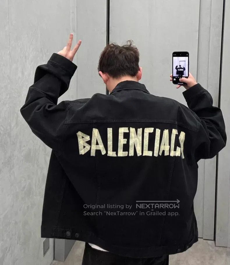 Balenciaga Balenciaga Tape Duct Tape Masking Paper Logo Printed Denim Size US M / EU 48-50 / 2 - 4 Thumbnail