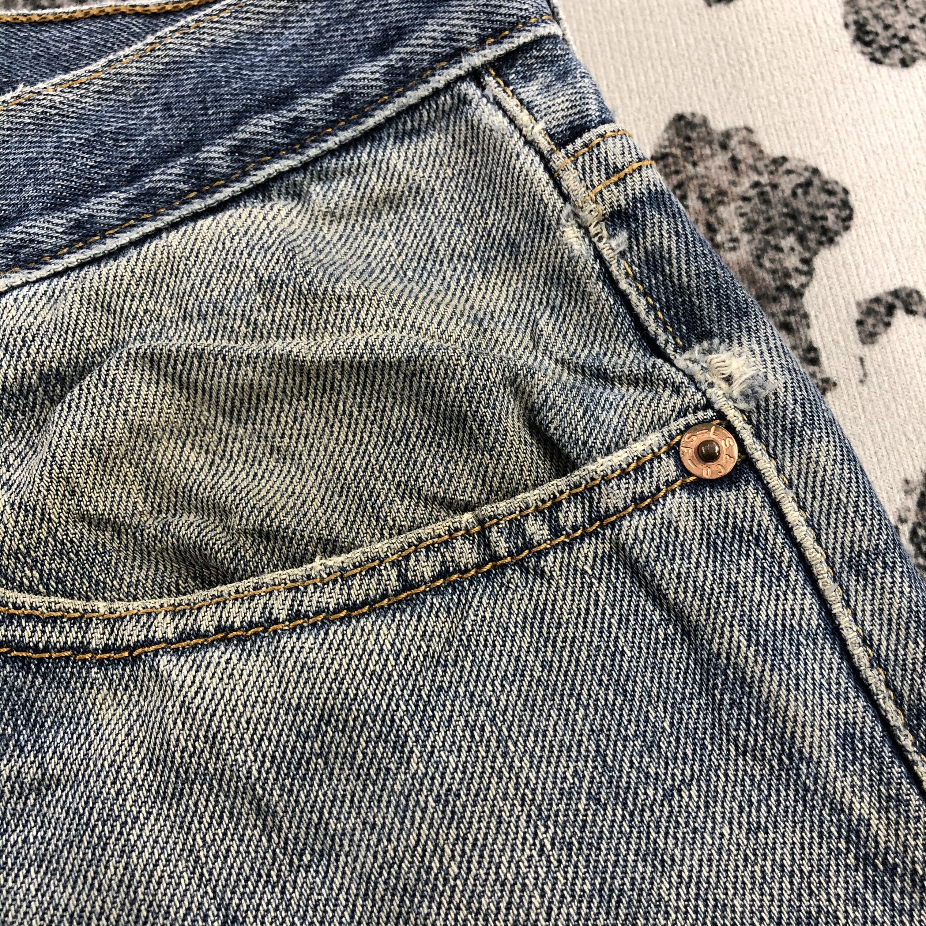 Levi's Vintage Levis 505 Jeans Dirty Wash Denim KJ1041 Size US 36 / EU 52 - 13 Thumbnail