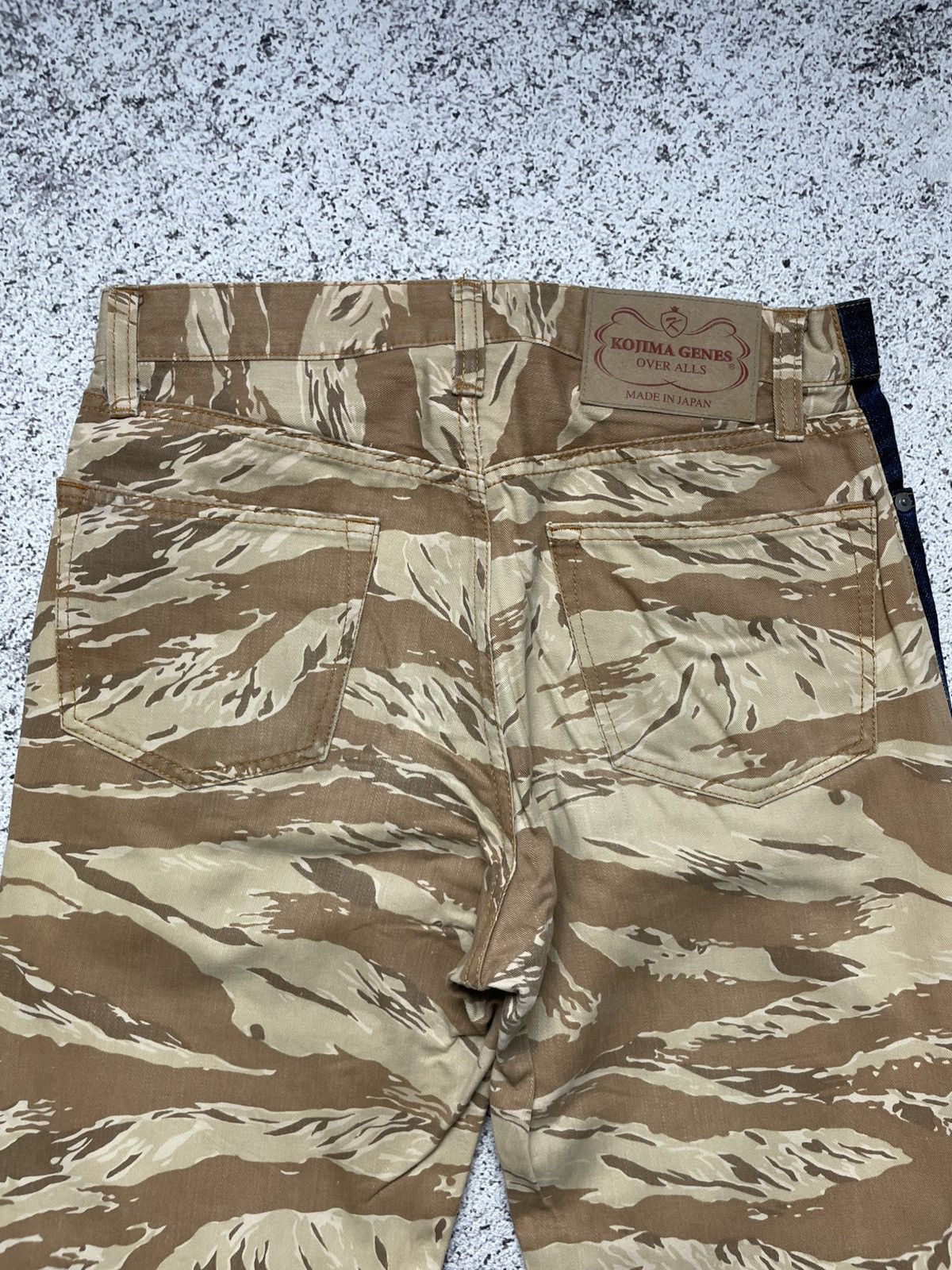 KOJIMA GENES Kojima Genes Hybrid Tiger Camouflage Travis Denim Jeans Size US 31 - 1 Thumbnail