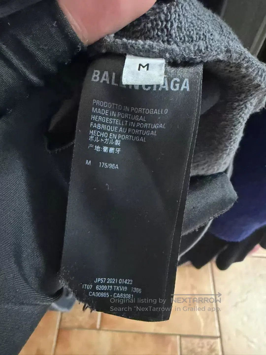 Balenciaga gray balenciaga logo embroidered hoodie. Size US M / EU 48-50 / 2 - 4 Thumbnail