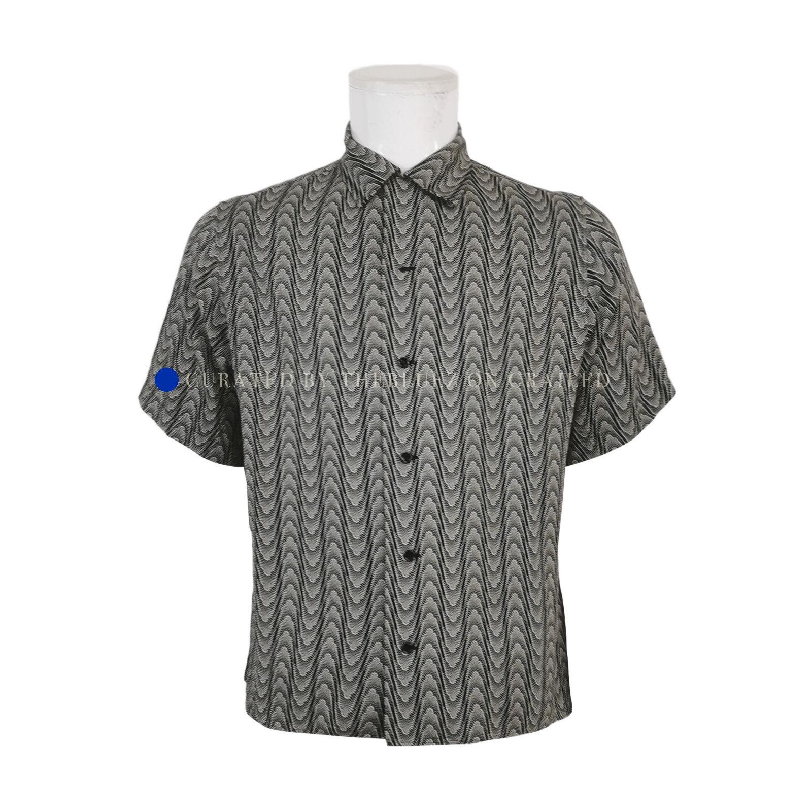 Celine Wave Print Button Up Shirt Size US M / EU 48-50 / 2 - 1 Thumbnail