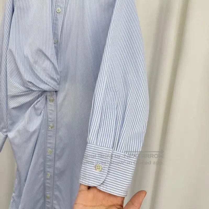 Dior Dior Blue Striped Long Sleeve Dress . Size S / US 4 / IT 40 - 4 Thumbnail
