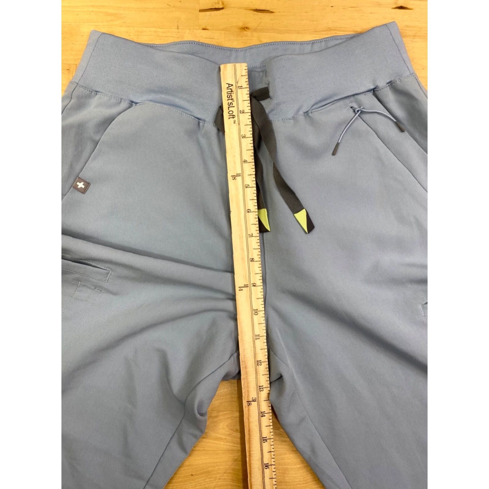 Vintage FIGS Zamora Joggers Womens S Light Blue Work Medical Hospital 10898 Size 28" / US 6 / IT 42 - 6 Thumbnail