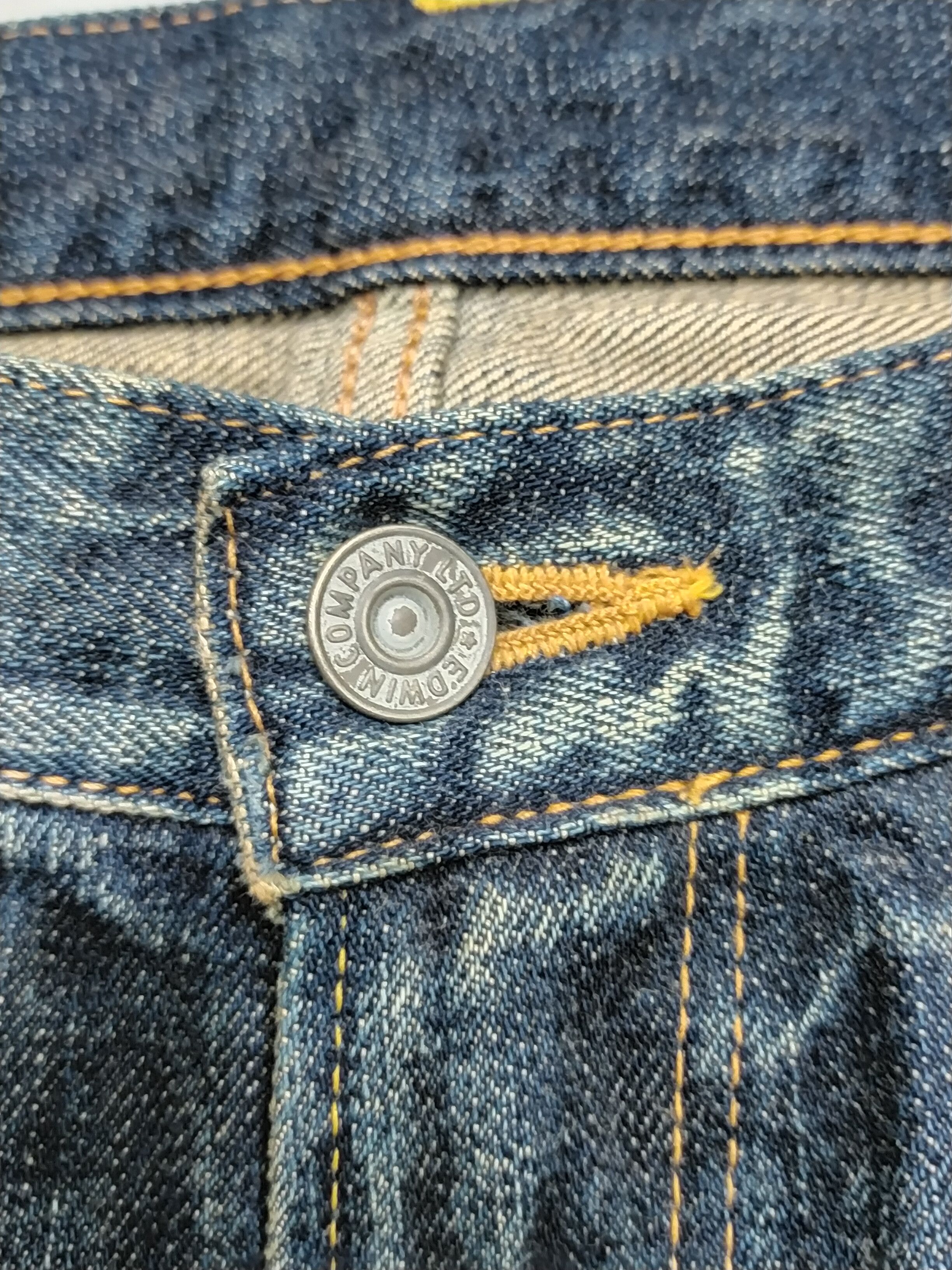 Edwin × Japanese Brand × Vintage 🚨 VINTAGE EDWIN SELVEDGE DISTRESSED Size US 32 / EU 48 - 8 Thumbnail