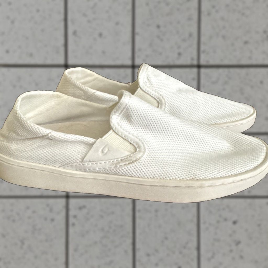 Olukai OLUKAI Pehuea Women's Slip On Sneaker Shoes, Puka/White, Size 7, White, Sneaker, Women, Slip On, Casual, 7, OLUKAI Pehuea Size US 7 / IT 37 - 1 Thumbnail