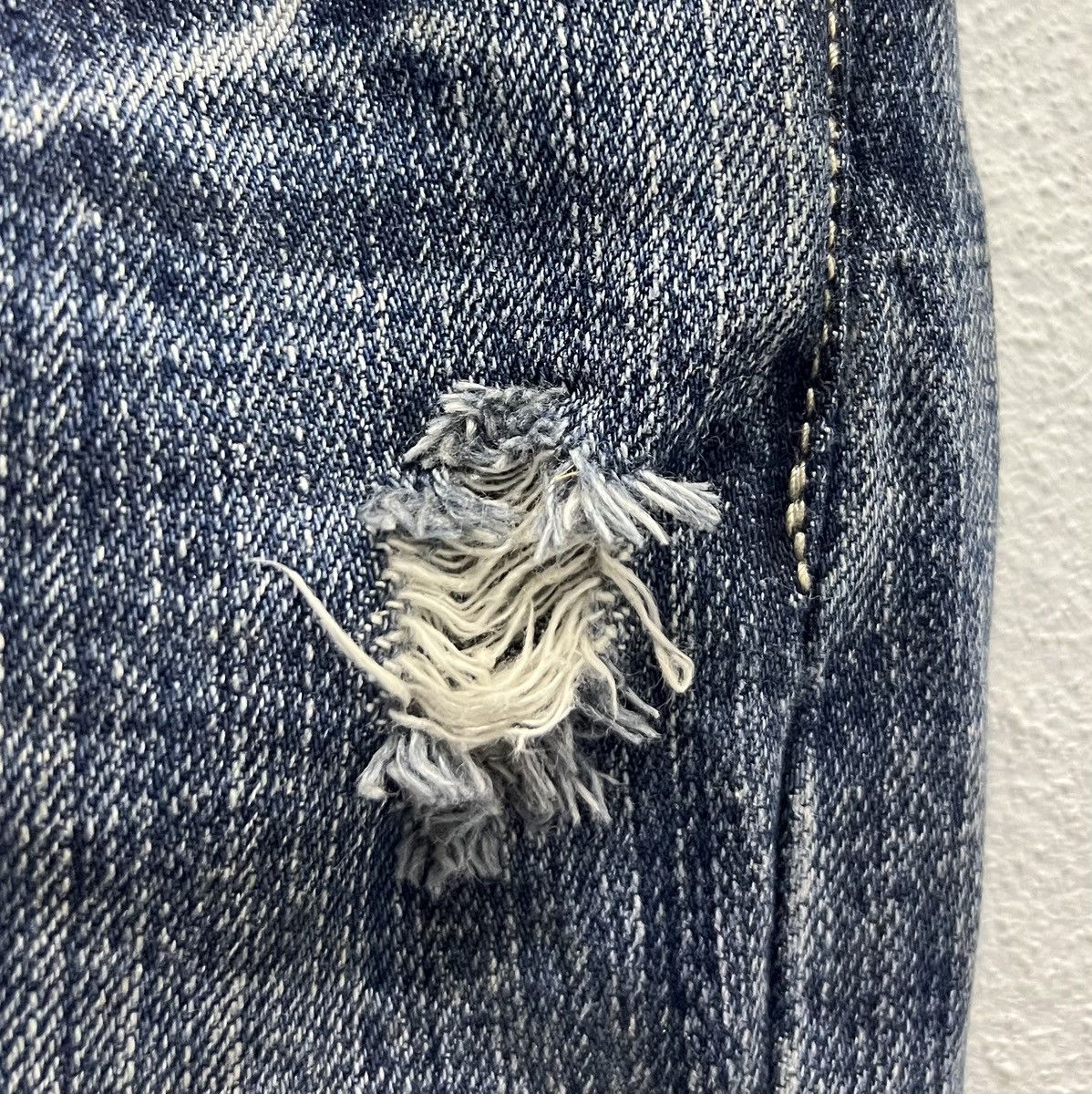 Vintage Vintage Cecil McBee Distressed Denim Overalls - Medium Size US 31 - 13 Thumbnail