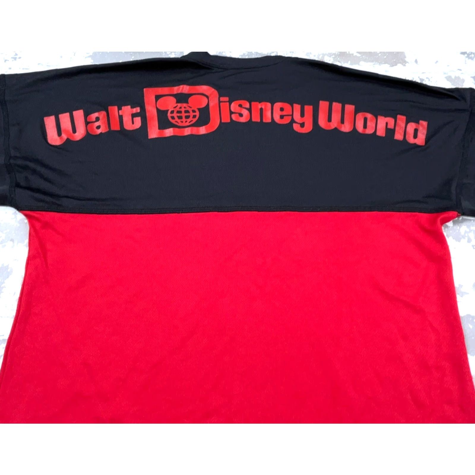 Disney Disney Spirit Jersey Shirt Women M Red Black Tee Polyester Performance Jersey All Seasons Casual Classic Theme 90s Womens Size M / US 6-8 / IT 42-44 - 7 Thumbnail