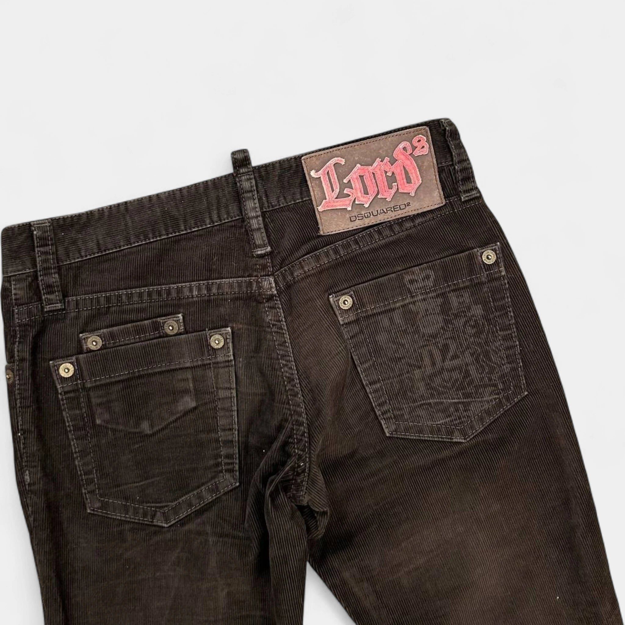 Dsquared2 Dsquared2 Lord Corduroy Brown Pants Size US 28 / EU 44 - 5 Thumbnail