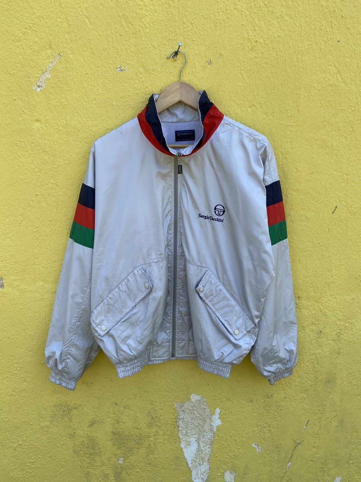 Sergio Tacchini × Vintage Vintage Sergio tacchini windbraker jacket Size US L / EU 52-54 / 3 - 6 Thumbnail
