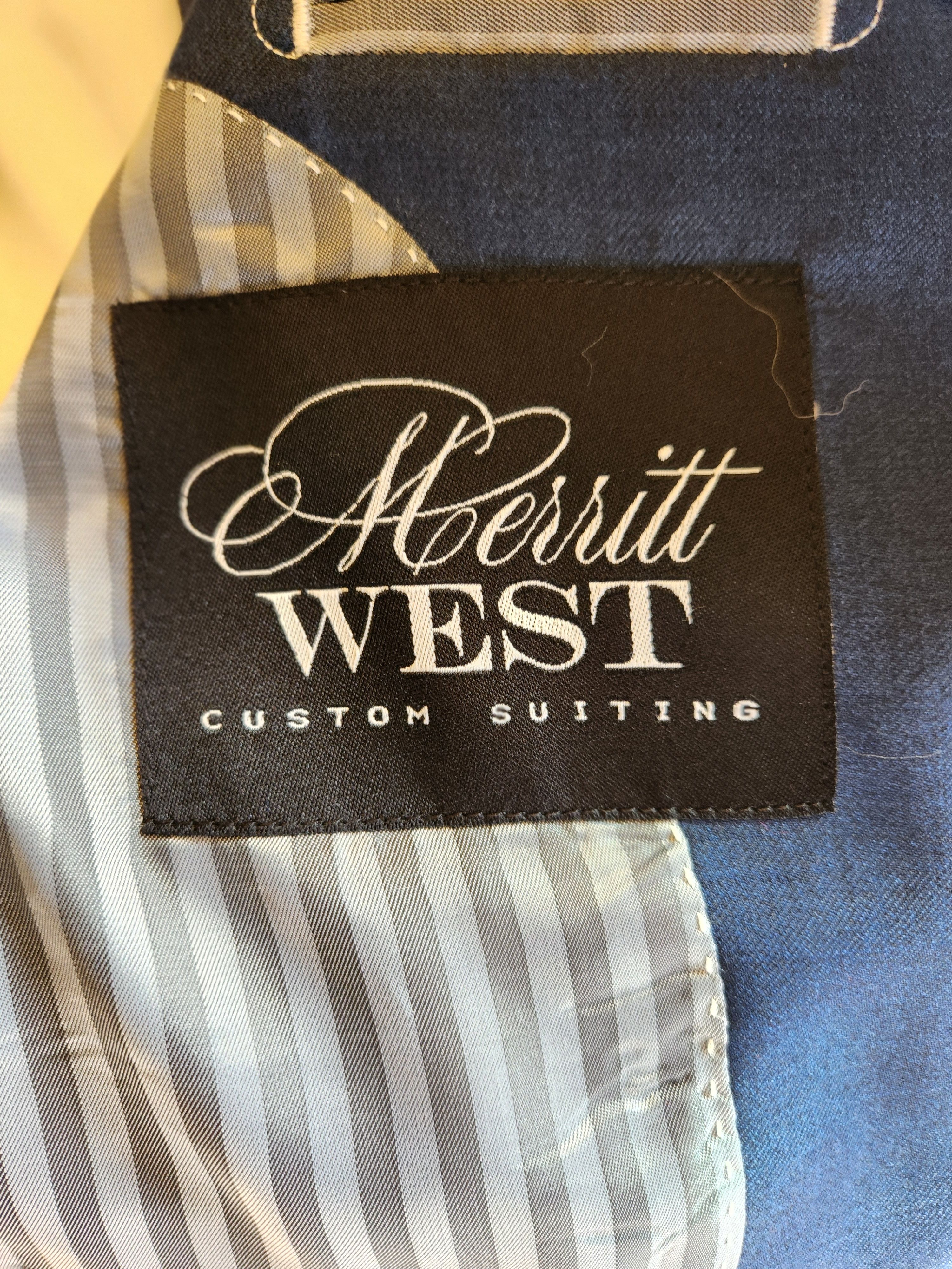 Handmade New Merritt West Custom Made 100% Wool Blazer Size 40R - 3 Thumbnail