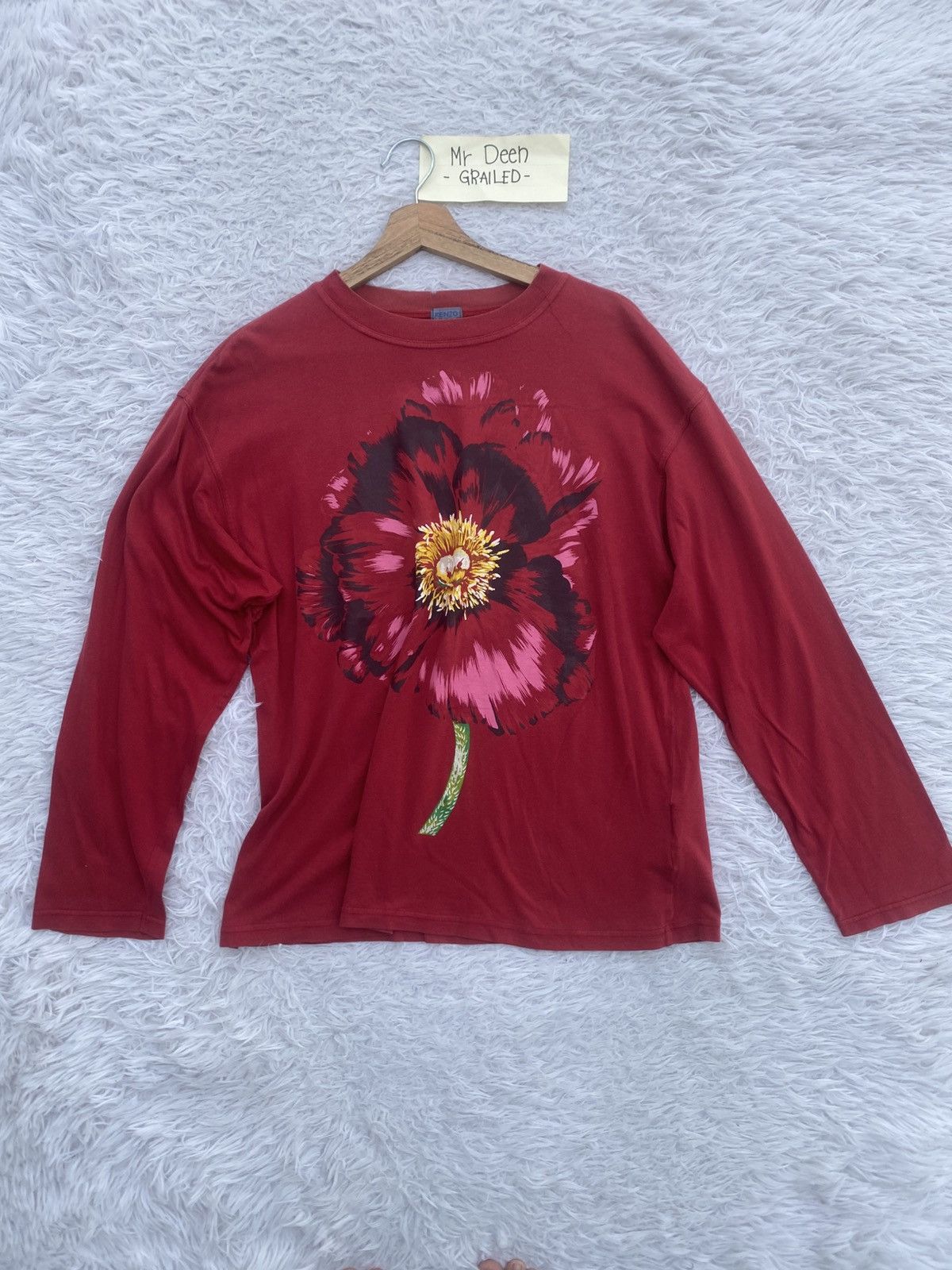 Kenzo Rare Vintage KENZO Floral Print Longsleeve Shirt Size US M / EU 48-50 / 2 - 2 Thumbnail