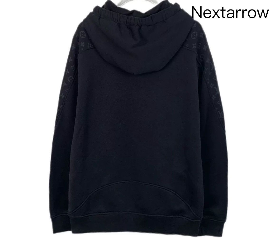 Louis Vuitton Louis Vuitton Lv Black Logo Cotton Hooded Long Sleeve Hoodie Size US L / EU 52-54 / 3 - 2 Thumbnail