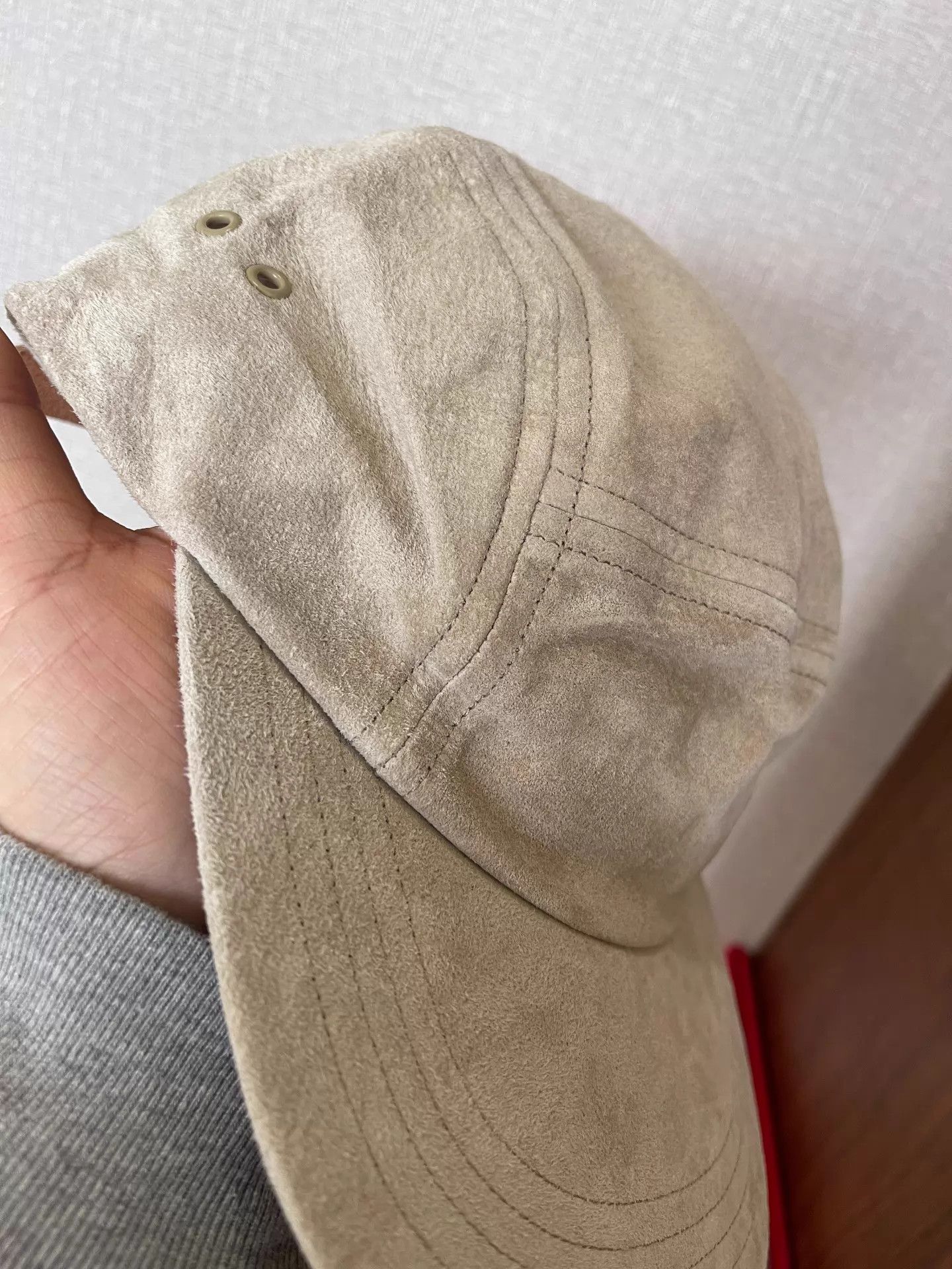 Hender Scheme Hender Scheme Pig Jet Cap Khaki Suede Hand-Stitched Like New Size ONE SIZE - 3 Thumbnail
