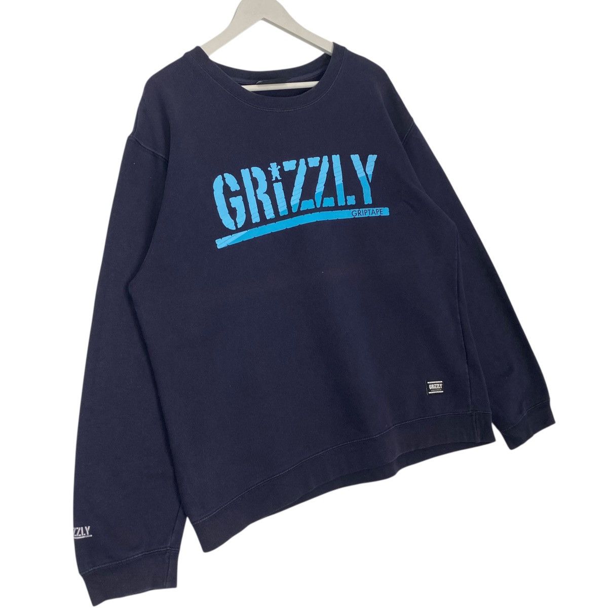 Vintage Vintage Authentic Grizzly Big Printed Crewneck NavyBlue Size US L / EU 52-54 / 3 - 3 Thumbnail