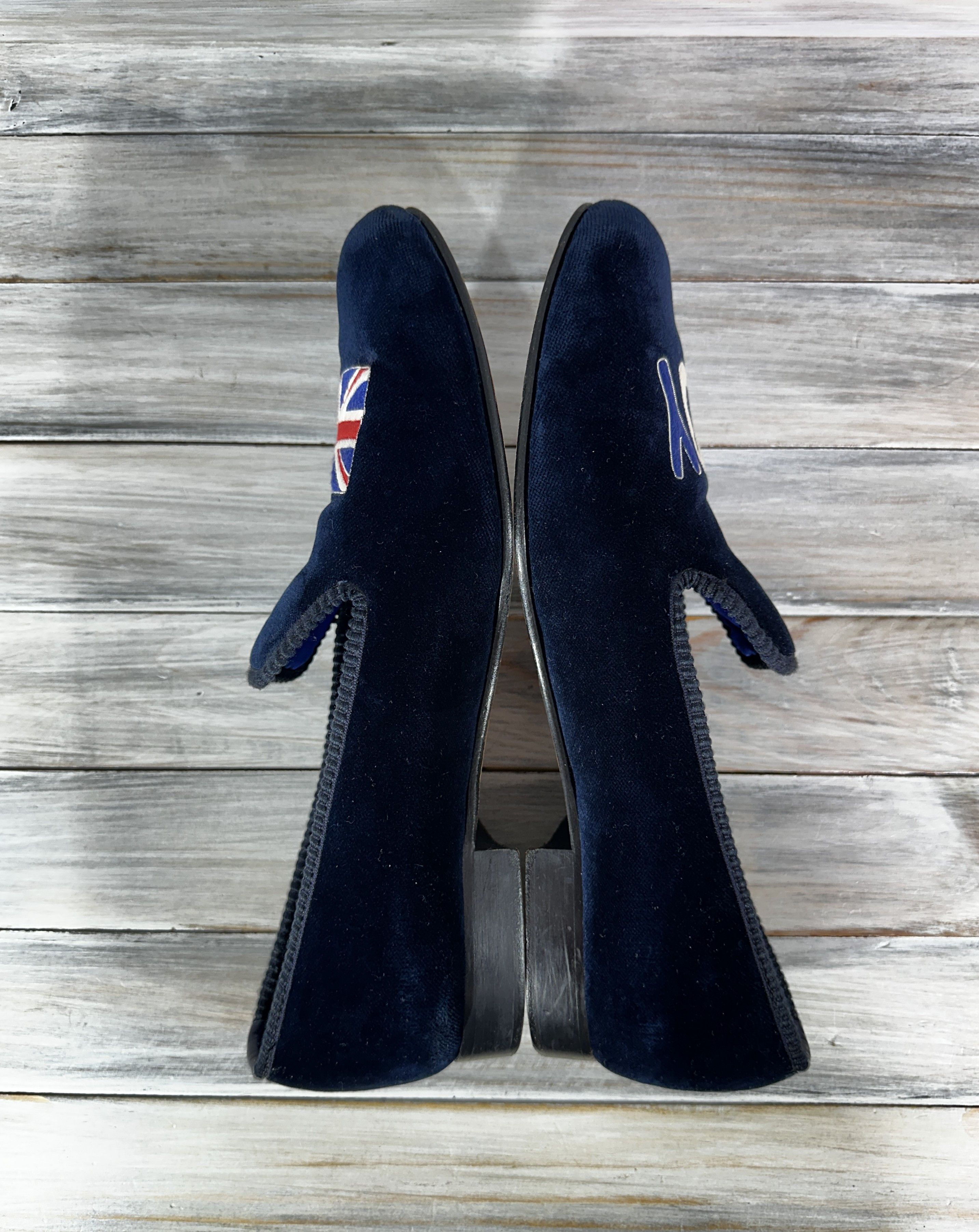 Shipton & Heneage SHIPTON HENEAGE Men's Toy Union Jack Motif Velvet Slipper Size US 11.5 / EU 44-45 - 20 Thumbnail