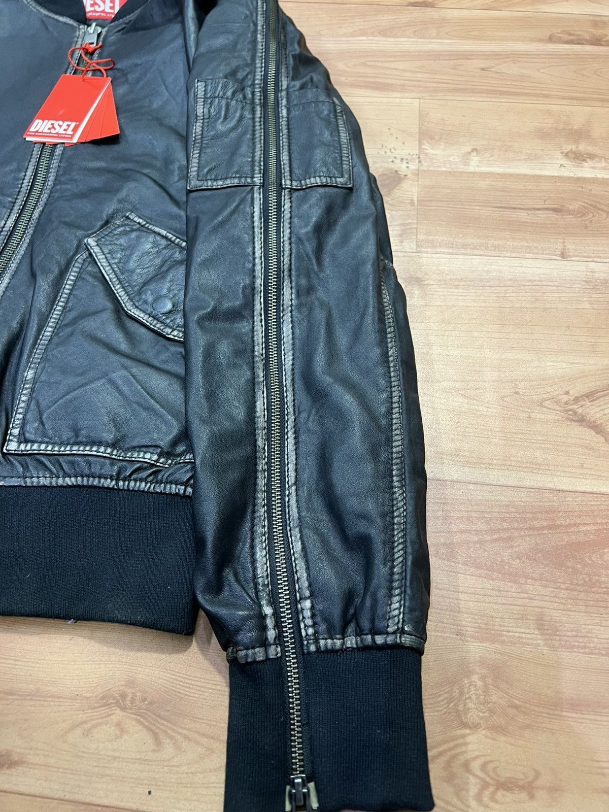 Diesel Diesel leather jacket size L Size US L / EU 52-54 / 3 - 3 Thumbnail