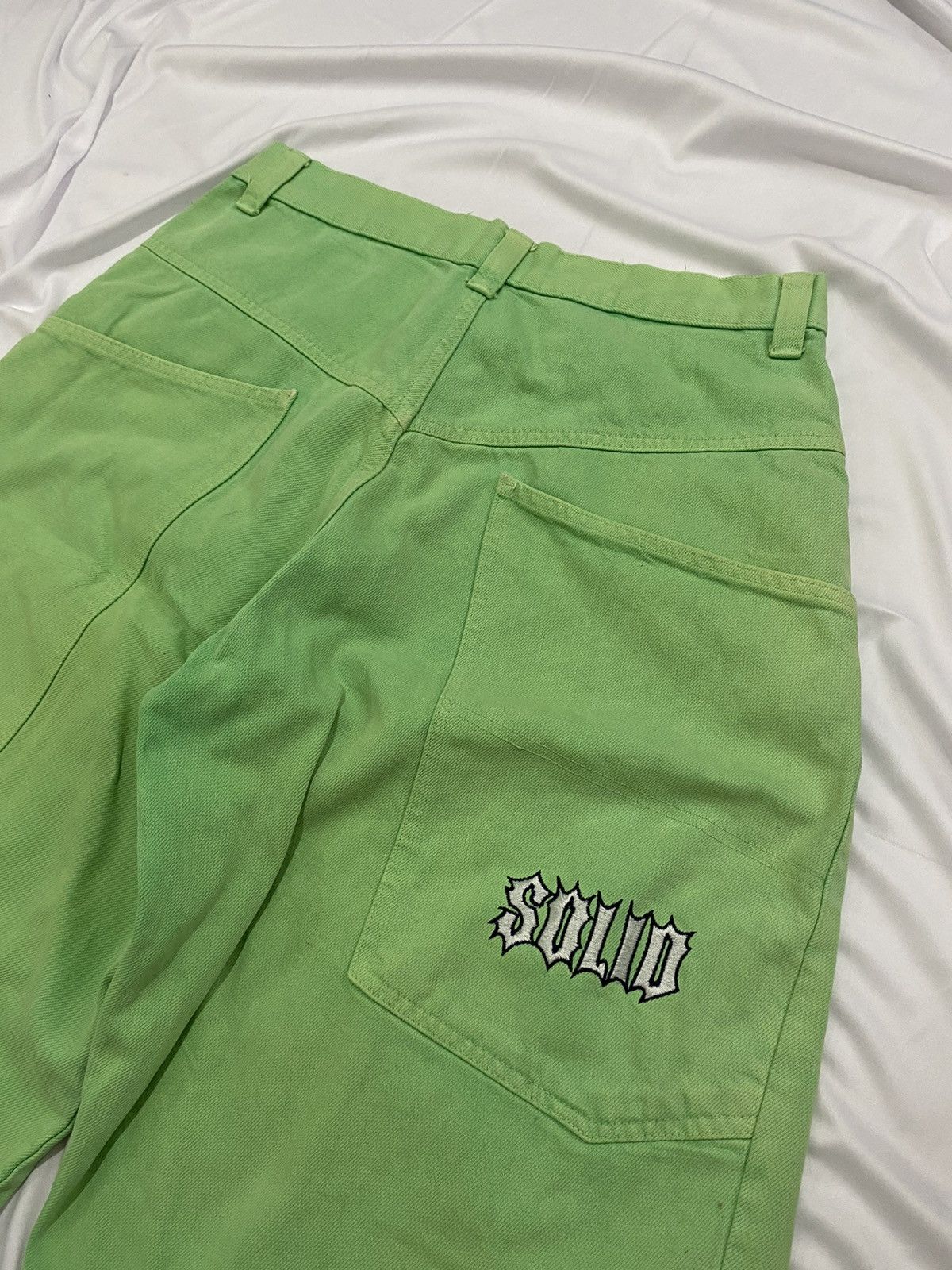 Japanese Brand × Jean jorts solid jeans pant Size US 32 / EU 48 - 4 Thumbnail