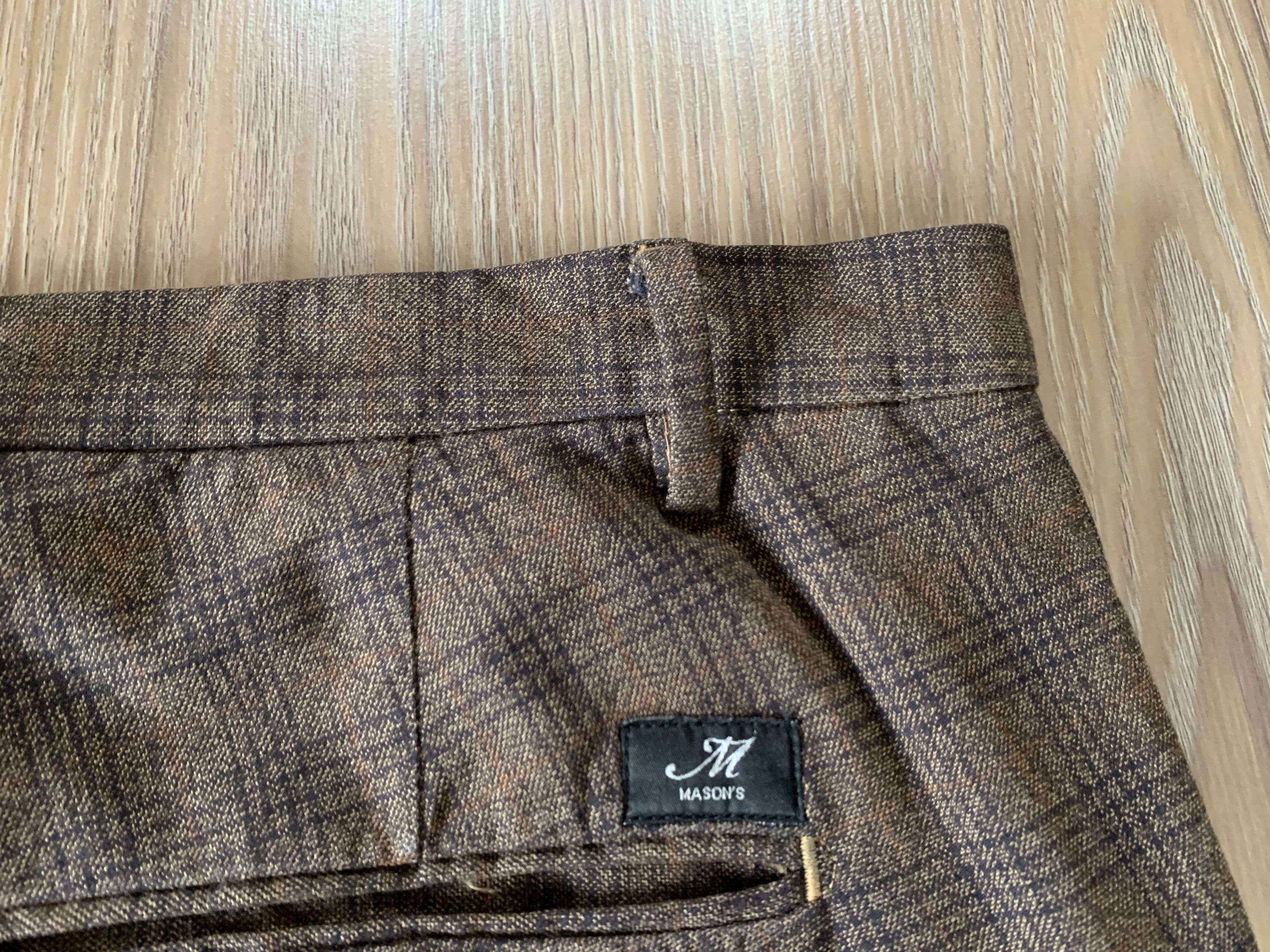 Mason's Masons Milano Style Cotton Plaid Pants Size US 36 / EU 52 - 7 Thumbnail