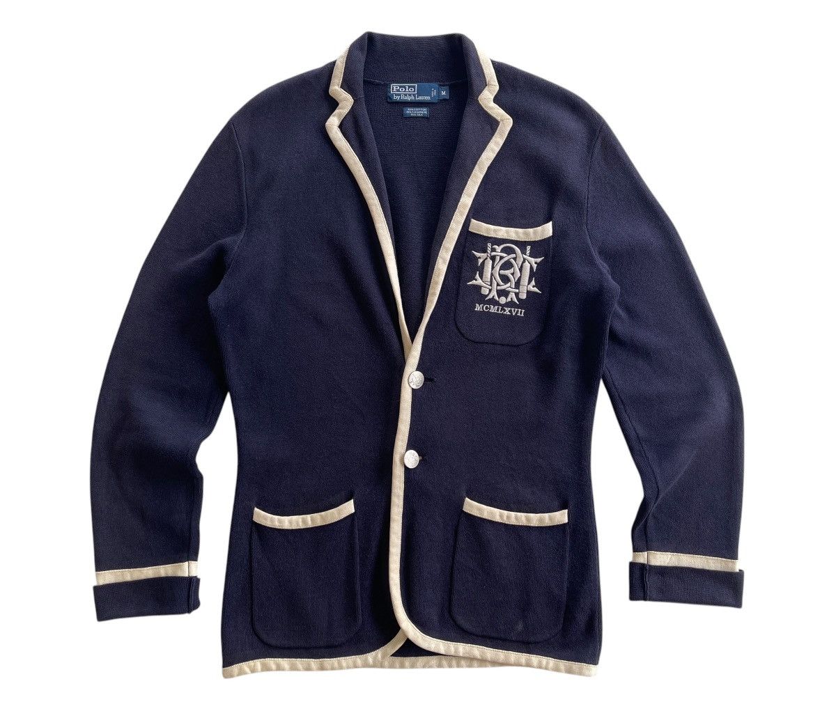 Polo Ralph Lauren Polo R.Lauren MCMLXVII Knit Cardigan Navy Size US M / EU 48-50 / 2 - 3 Thumbnail