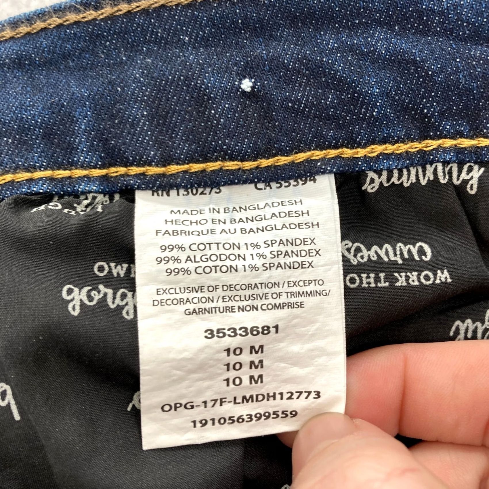 Lee Lee Modern Series Jeans Women's 10 Girlfriend Dark Wash Blue Stretch Denim Pants Size 32" / US 10 / IT 46 - 6 Thumbnail