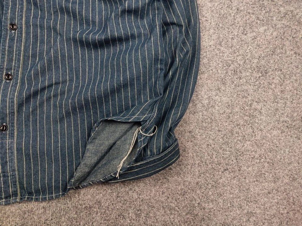Japanese Brand Non Stock Flyer Japan Wabash Vent Hole Vintage Work Shirt Size US L / EU 52-54 / 3 - 4 Thumbnail