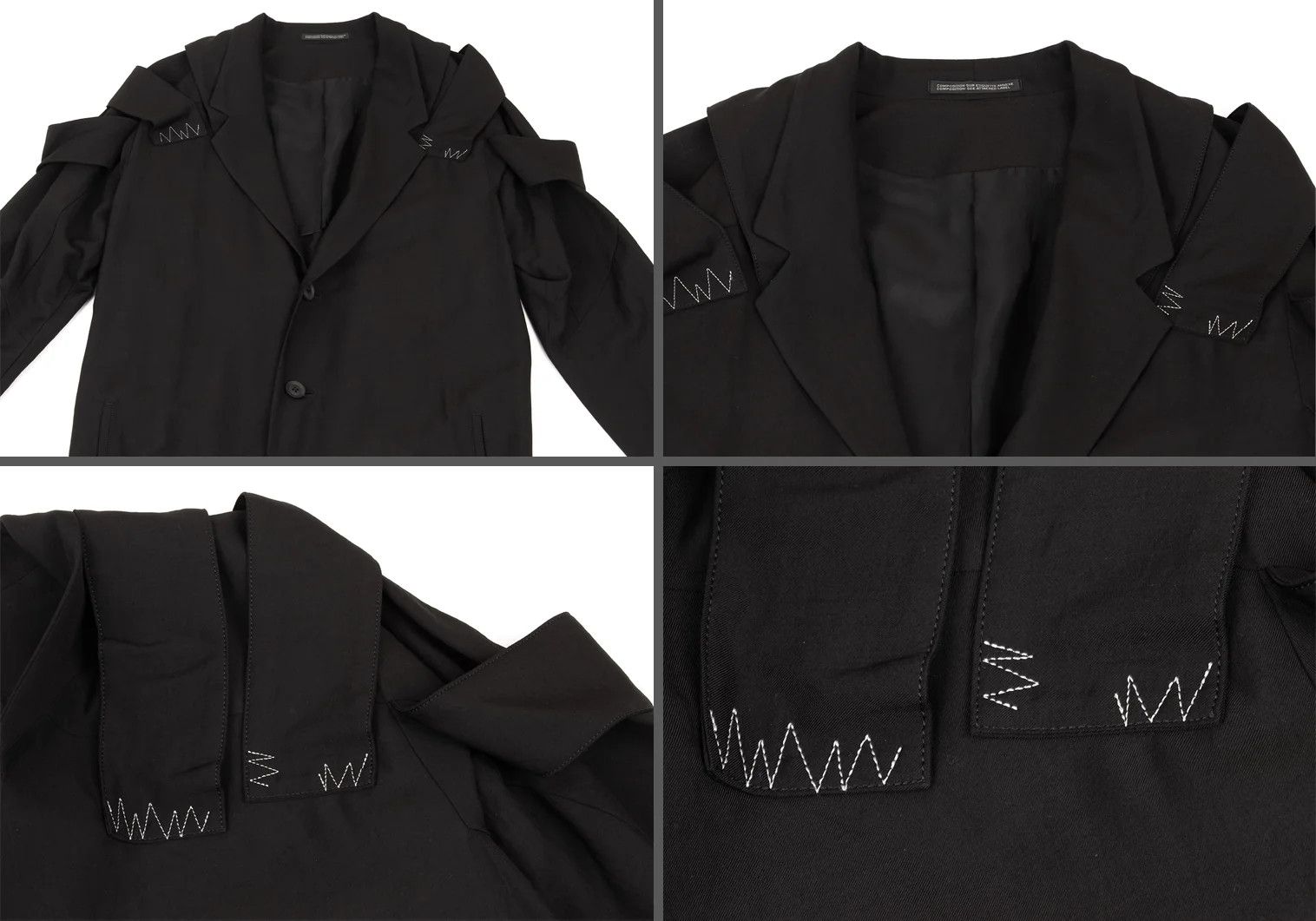 Yohji Yamamoto Yohji Yamamoto Hard Twist Gabardine Set Up Black Size US S / EU 44-46 / 1 - 3 Thumbnail