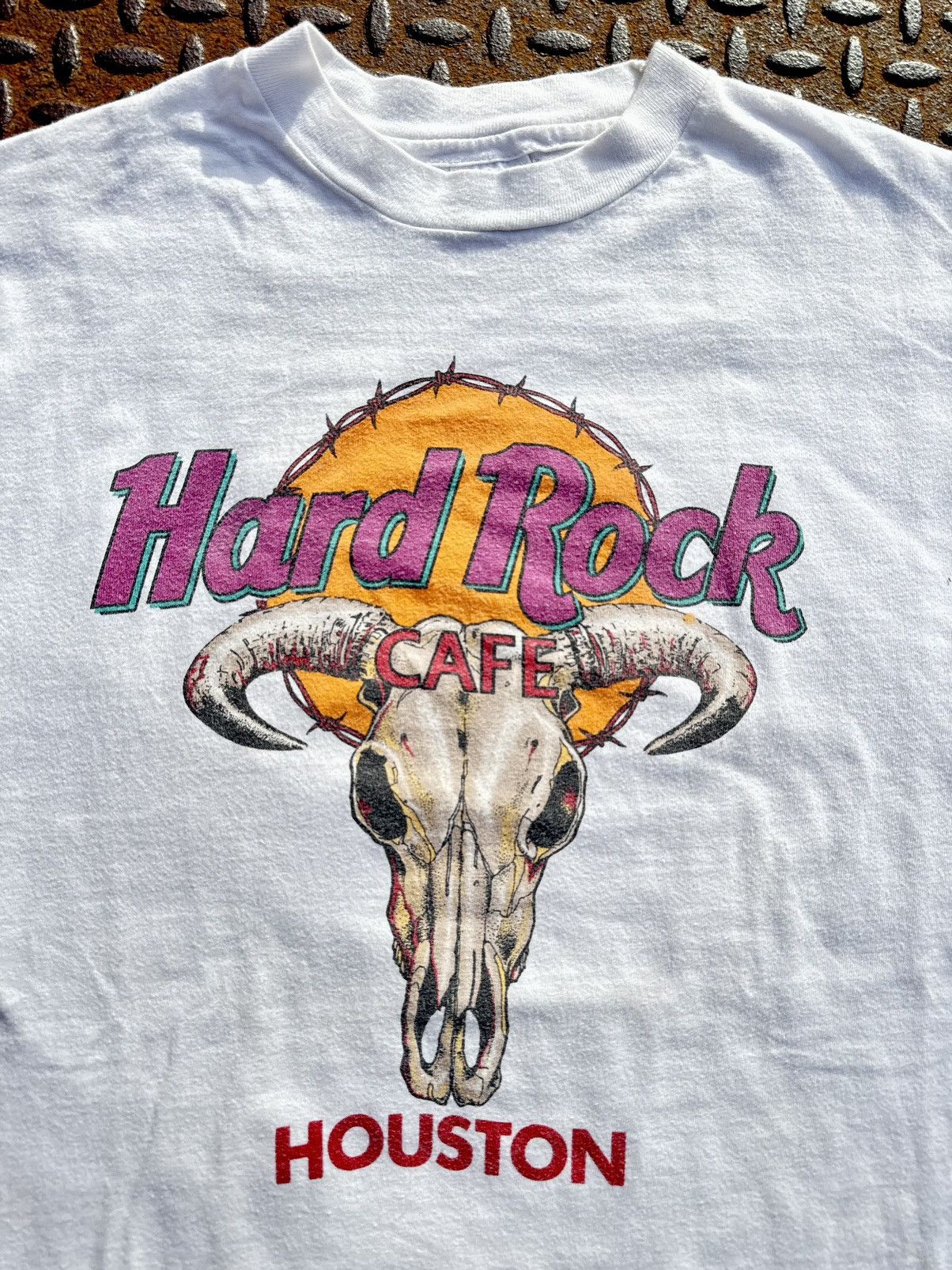 Band Tees × Hard Rock Cafe × Vintage 1996 Hard Rock Cafe Houston Vintage 90’s Texas T-Shirt Size US L / EU 52-54 / 3 - 3 Thumbnail