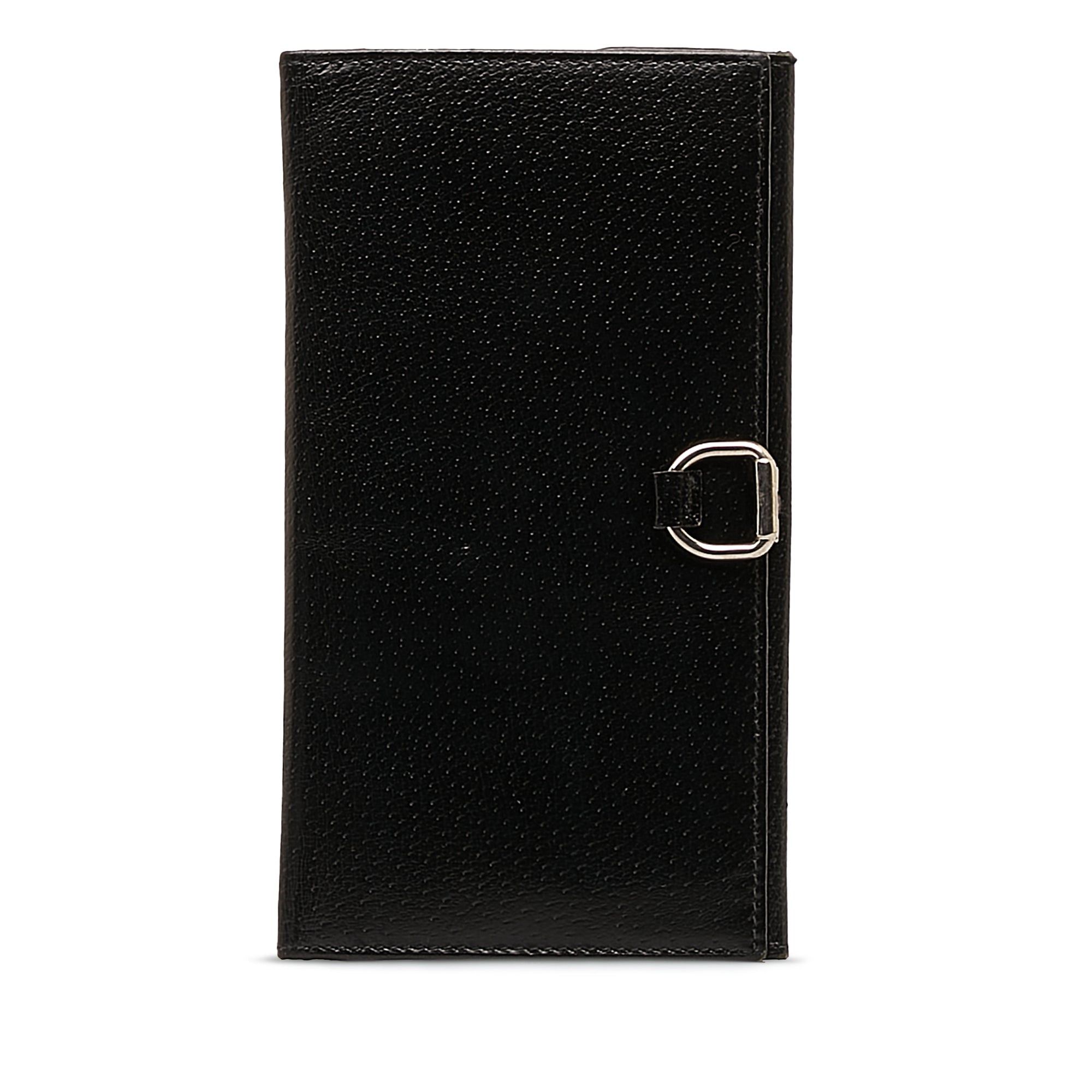 image of Gucci Leather Long Wallet Long Wallets in Black, Women's