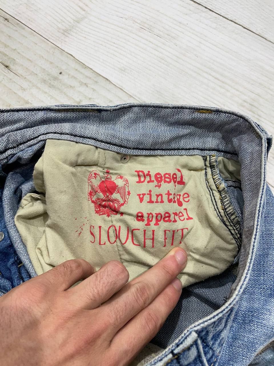 Diesel Vintage Diesel Denim Jeans Big Logo 90s Size US 30 / EU 46 - 14 Thumbnail
