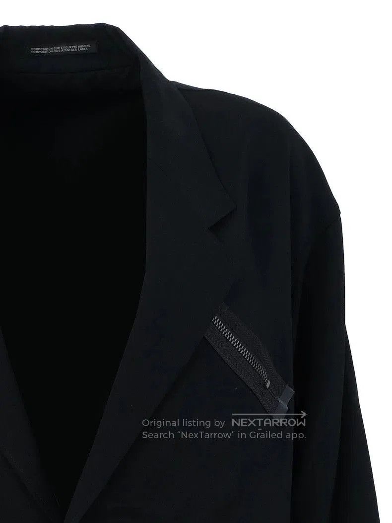 Yohji Yamamoto YOHJI YAMAMOTO Black Wool Coat. Size US XS / EU 42 / 0 - 3 Thumbnail