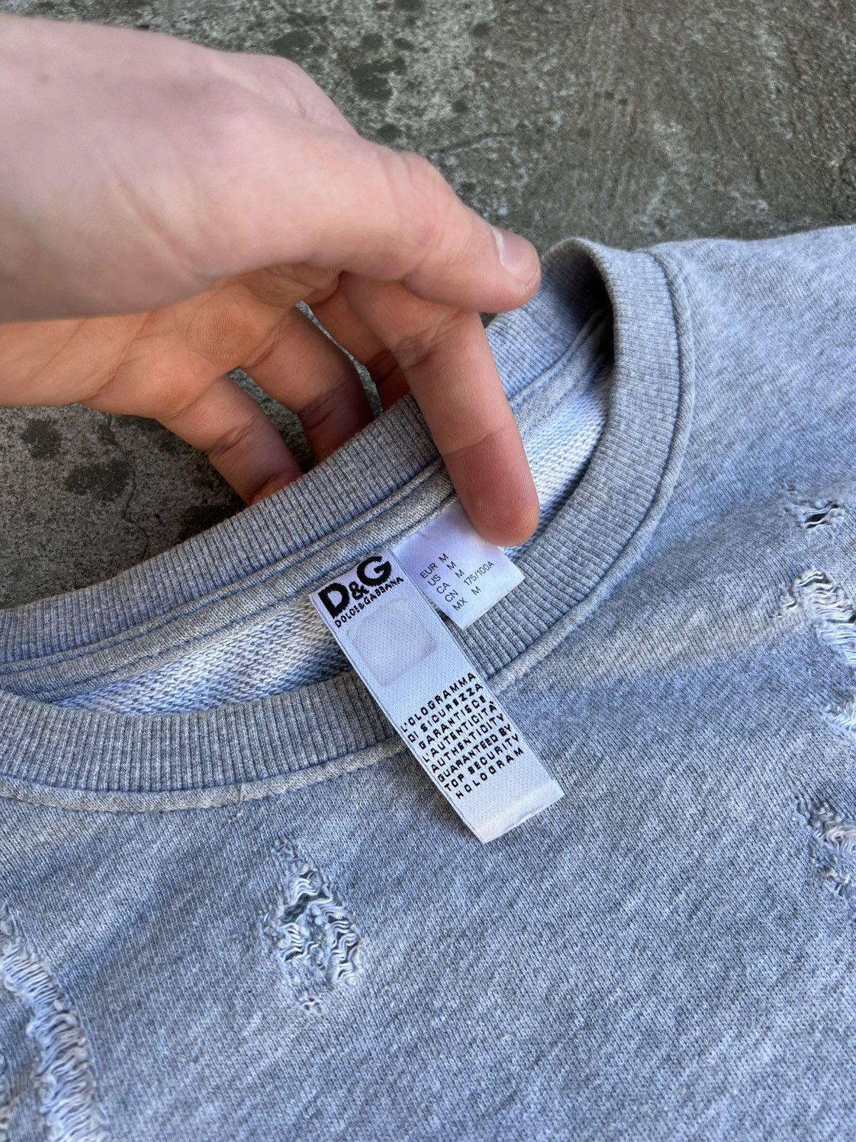 Dolce & Gabbana Crazy Vintage Dolce Gabbana Distressed Sweatshirt y2k LGB Size US XL / EU 56 / 4 - 6 Thumbnail